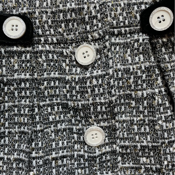 Blueberi Boulevard baby Girl Holiday Christmas Dress & Tweed coat set 12 months - Picture 4 of 10